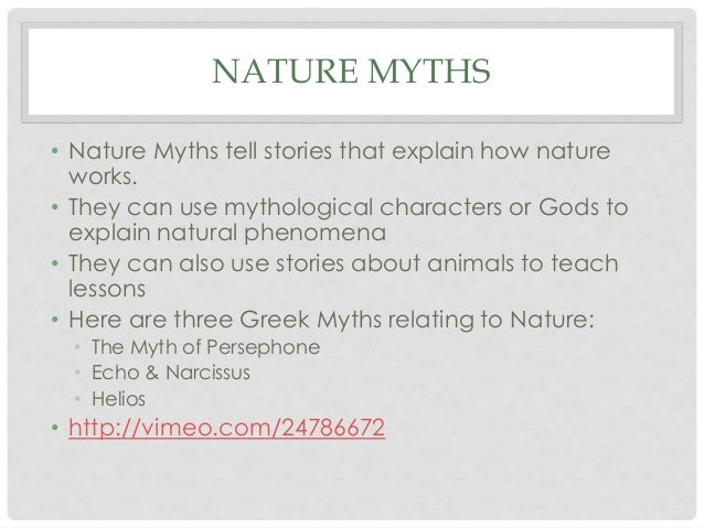 how to write a myth about a natural phenomenon cultural myth examples